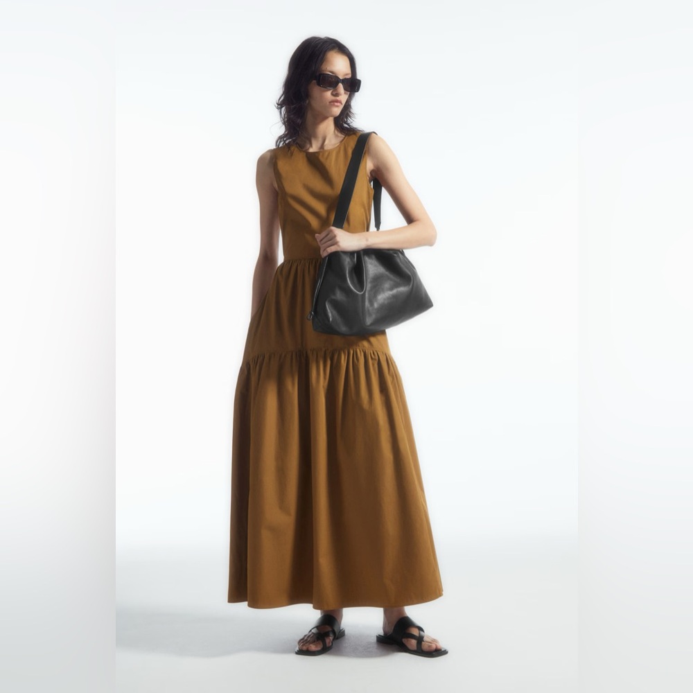 COS Open-Back Tiered Dress